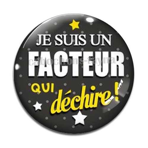 Cabochon je suis un facteur qui déchire, résine ou verre différente taille