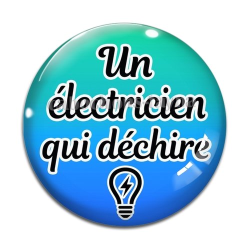 Cabochon électricien, résine ou verre différente taille