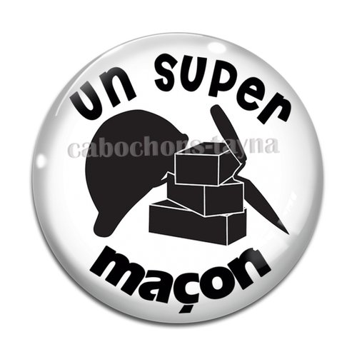 Cabochon un super maçon, résine ou verre différente taille