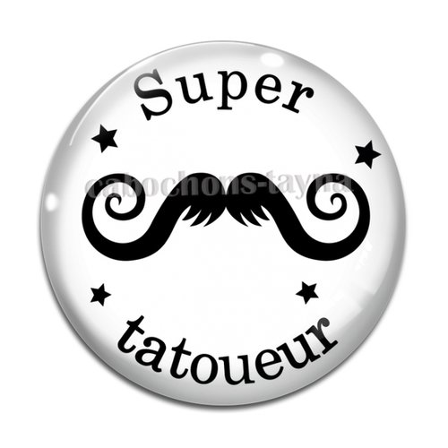 Cabochon super tatoueur, résine ou verre différente taille