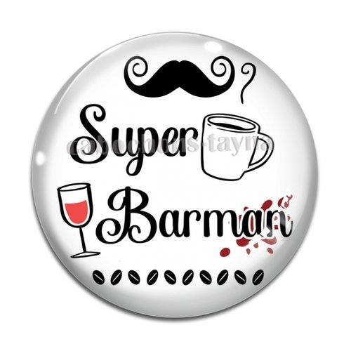 Cabochon super barman, résine ou verre différente taille