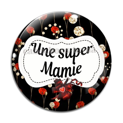 Cabochon super mamie, résine ou verre différente taille