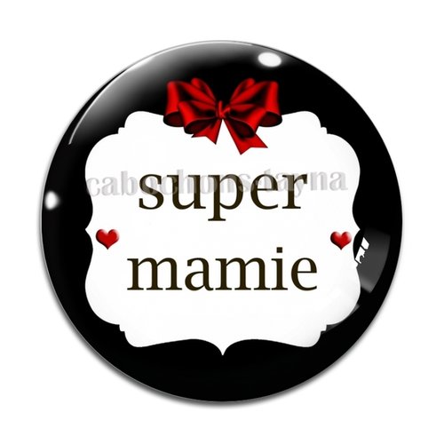 Cabochon super mamie, résine ou verre différente taille