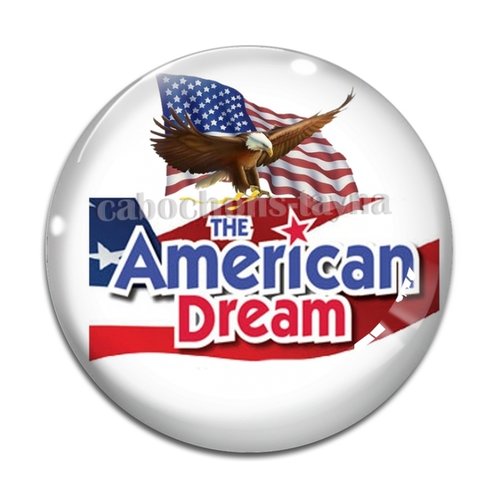 Cabochon usa, résine ou verre différente taille