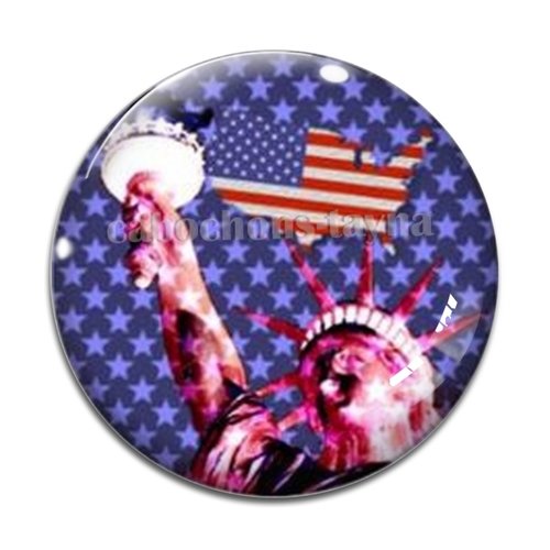 Cabochon usa, résine ou verre différente taille