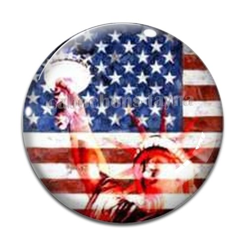 Cabochon statue de la liberté usa, résine ou verre différente taille