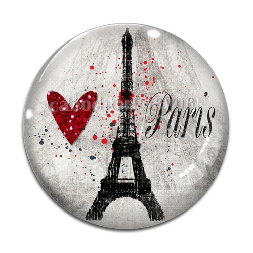 Cabochon paris, résine ou verre différente taille