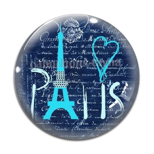 Cabochon paris, résine ou verre différente taille