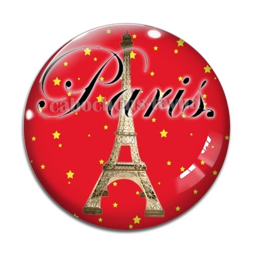 Cabochon paris, résine ou verre différente taille