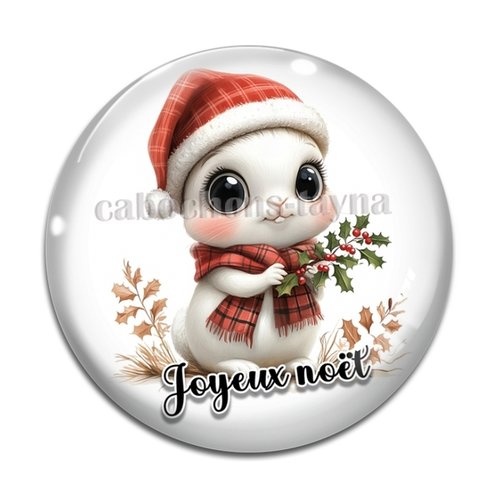 Cabochon joyeux noel , résine ou en verre différente taille