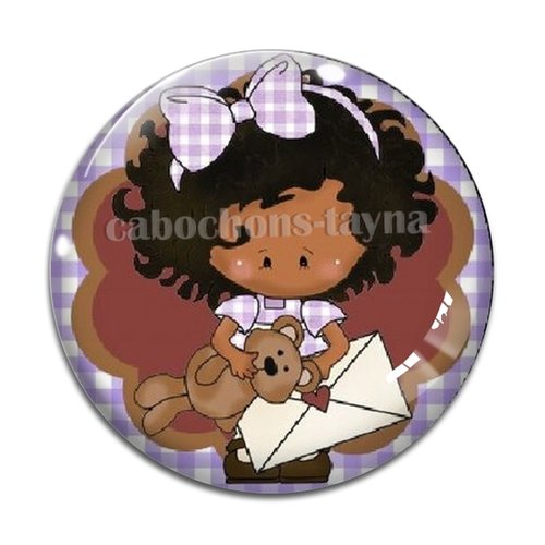 Cabochon petite fille, résine ou verre différente taille