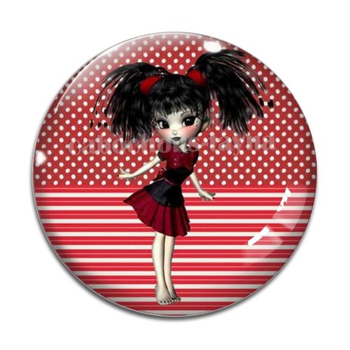 Cabochon petite fille, résine ou verre différente taille