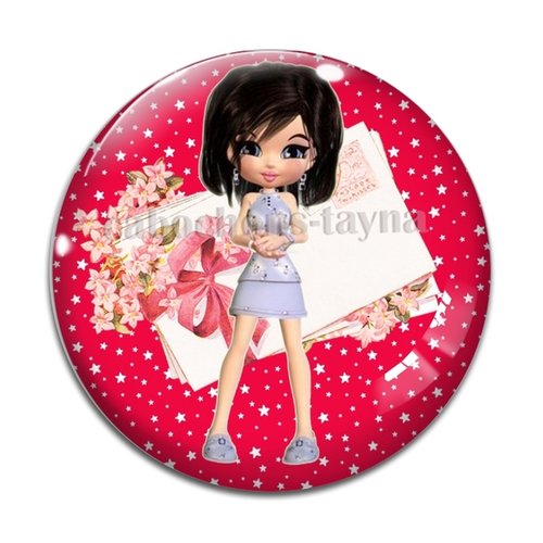 Cabochon petite fille, résine ou verre différente taille