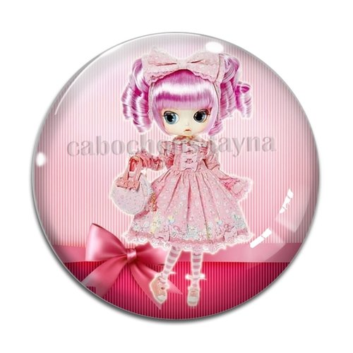 Cabochon petite fille, résine ou verre différente taille
