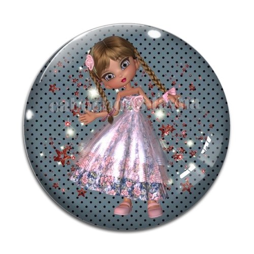 Cabochon petite fille, résine ou verre différente taille