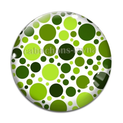 Cabochon motif rond, en résine ou en verre différente taille