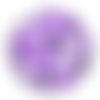 Cabochon motif rond violet, en résine ou en verre différente taille