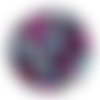 Cabochon motif rond multicolore, en résine ou en verre différente taille