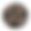 Cabochon motif rond noir et marron, en résine ou en verre différente taille