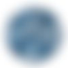 Cabochon motif rond bleu, en résine ou en verre différente taille