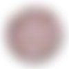 Cabochon motif rond rose marron, en résine ou en verre différente taille