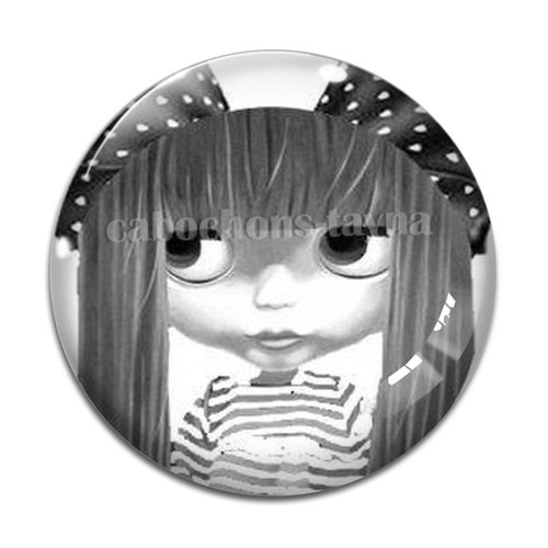 Cabochon petite fille, résine ou verre différente taille