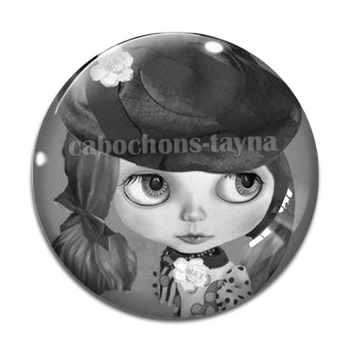 Cabochon petite fille, résine ou verre différente taille