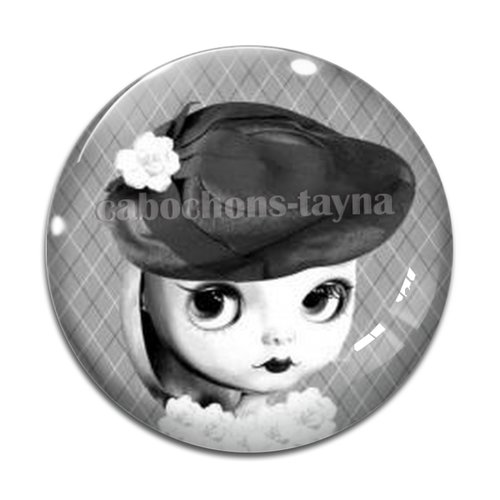 Cabochon petite fille, résine ou verre différente taille