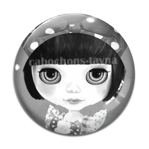 Cabochon petite fille, résine ou verre différente taille