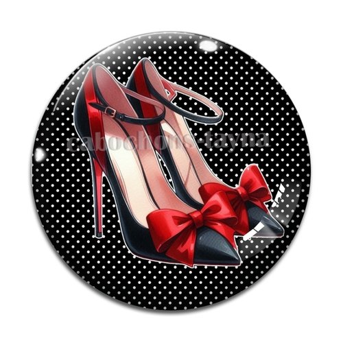 Cabochon chaussure, résine ou verre différente taille