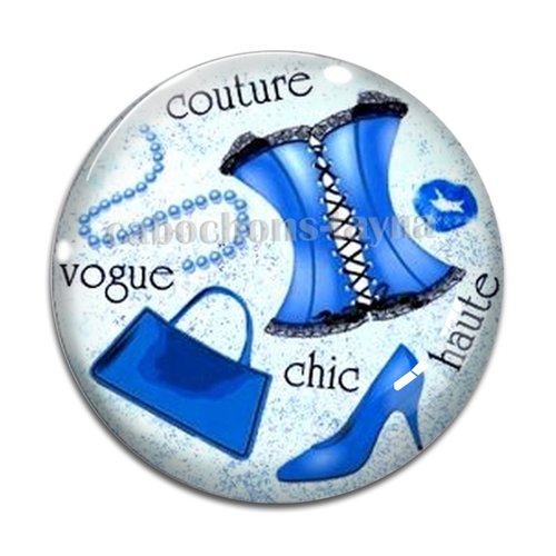 Cabochon corsé cabochon résine - ou verre rond différente taille