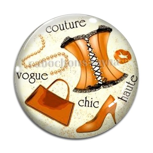 Cabochon corsé cabochon résine - ou verre rond différente taille