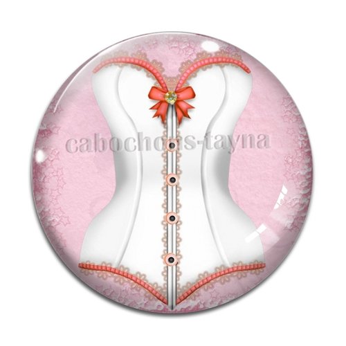 Cabochon corsé cabochon résine - ou verre rond différente taille
