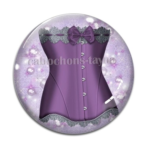 Cabochon corsé cabochon résine - ou verre rond différente taille