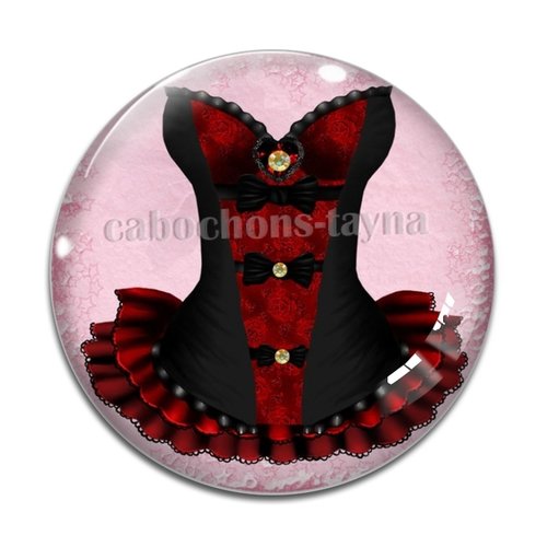 Cabochon corsé cabochon résine - ou verre rond différente taille