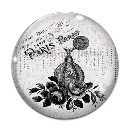 Cabochon parfum, cabochon résine - ou verre rond différente taille