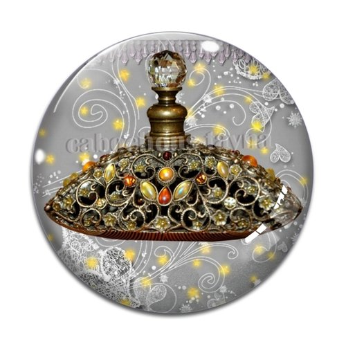Cabochon parfum, cabochon résine - ou verre rond différente taille