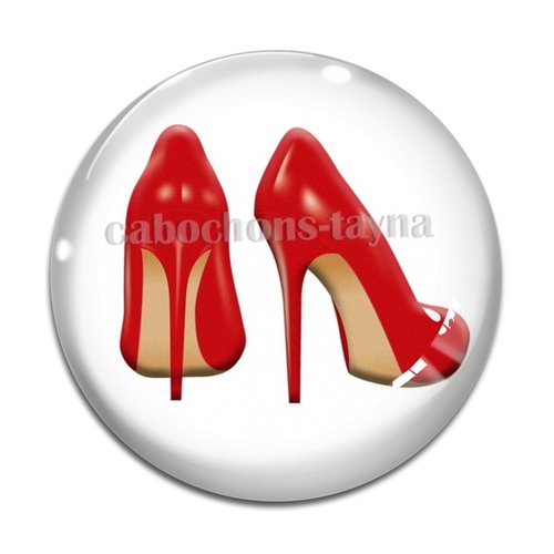 Cabochon chaussure, résine ou verre différente taille