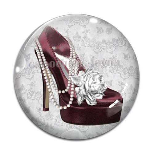Cabochon chaussure, résine ou verre différente taille