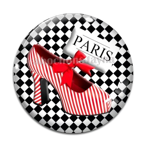 Cabochon chaussure, résine ou verre différente taille