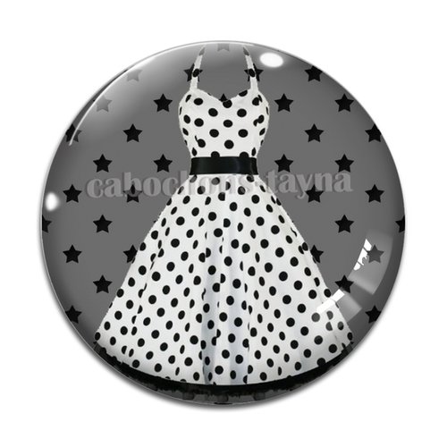 Cabochon robe, cabochon résine - ou verre rond différente taille