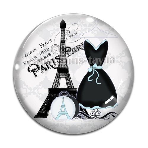 Cabochon robe, cabochon résine - ou verre rond différente taille