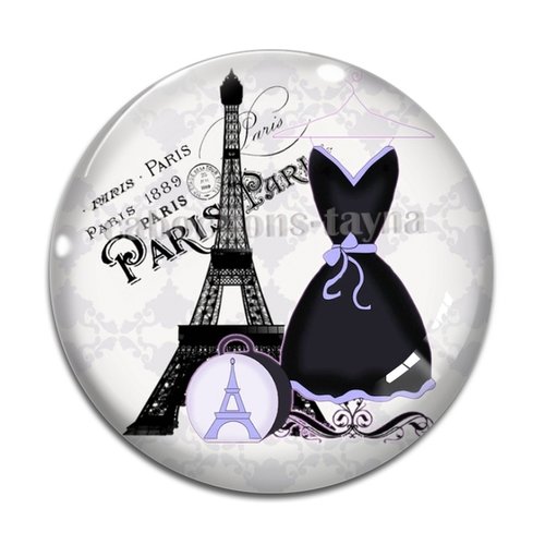 Cabochon robe, cabochon résine - ou verre rond différente taille