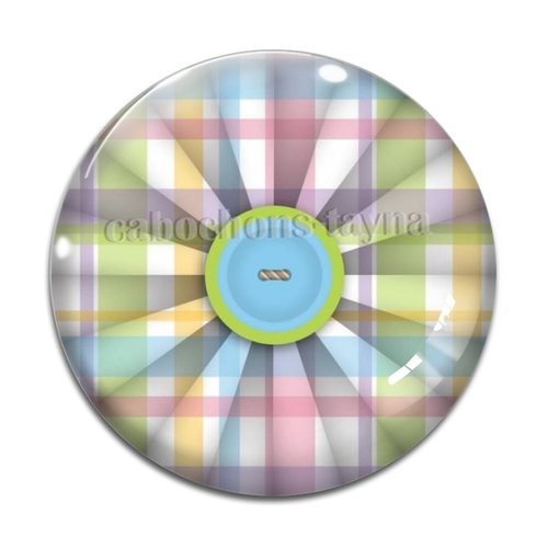 Cabochon bouton, cabochon résine - ou verre rond différente taille