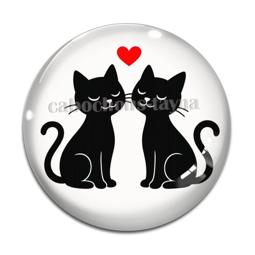 Cabochon chat, résine ou verre différente taille