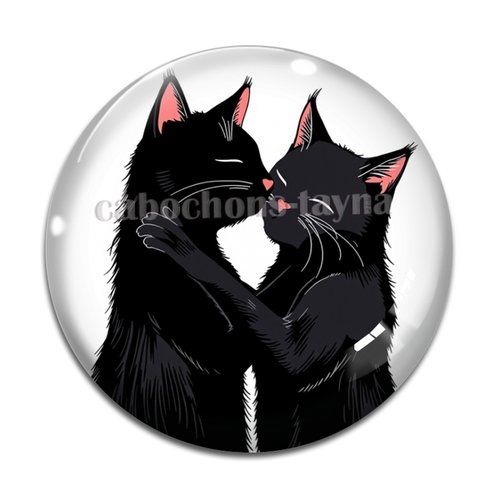 Cabochon chat, résine ou verre différente taille