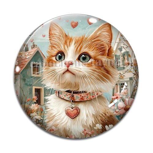 Cabochon chat, résine ou verre différente taille