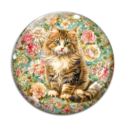 Cabochon chat, résine ou verre différente taille