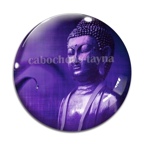 Cabochon bouddha méditation, résine ou en verre différente taille