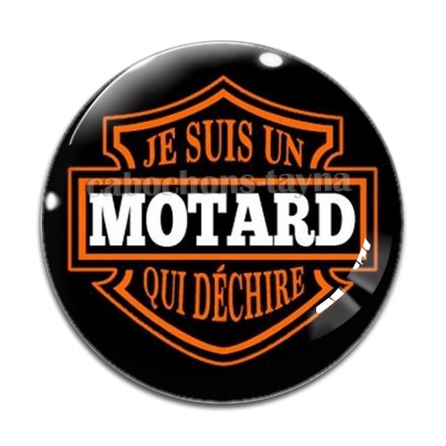 Cabochon super motard, cabochon résine, verre rond différente taille
